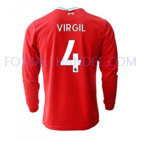 Herre Fotballdrakter Liverpool Virgil van Dijk 4 Hjemme 2020-21 Langermet